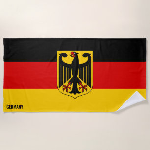 Serviette De Plage Allemagne Drapeau splendide patriotique