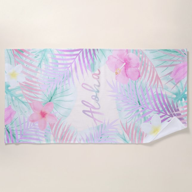 Serviette De Plage Aloha (Devant)