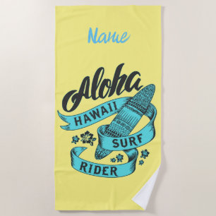 Serviette De Plage Aloha Hawaii Surf Rider Thunder_Cove