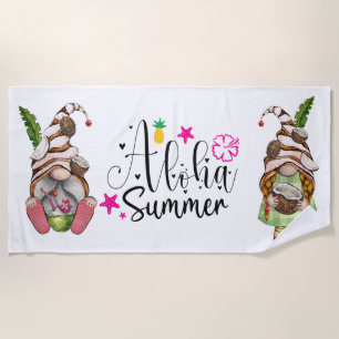 Serviette De Plage Aloha Summer Gnomes