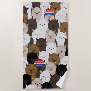 Serviette De Plage Alpacas Beach Towel