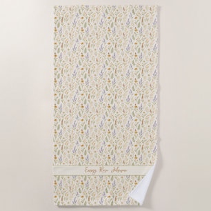 Serviette De Plage Ambiance florale Fleur sauvage