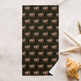 Serviette De Plage American Wigeon Duck on Water Motif