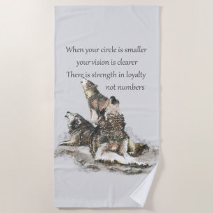 Serviette De Plage Amis de l'amitié Citer animal Citation art