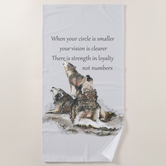 Serviette De Plage Amis de l'amitié Citer animal Citation art (Devant)
