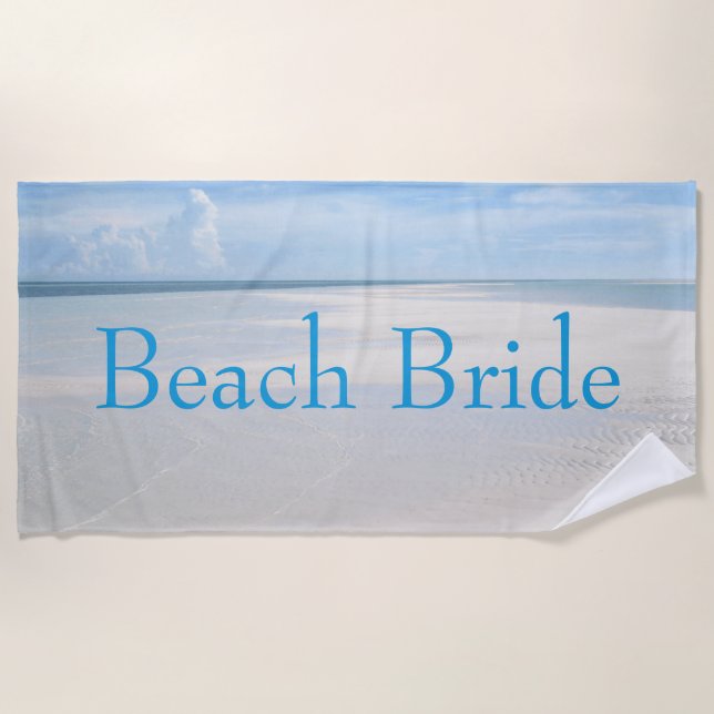 Serviette De Plage Amusement de mariage de destination pour les marié (Devant)