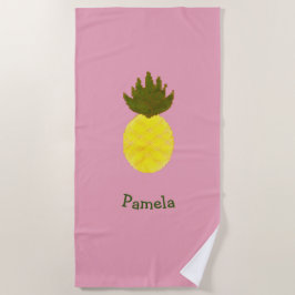 Serviette De Plage Ananas Pixelé