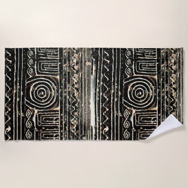 Serviette De Plage Ancien Motif mésopotamien sumérien (Devant)
