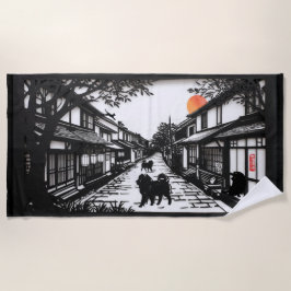 Serviette De Plage ANCIENS BLANCHISSEURS Chow