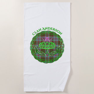 Serviette De Plage Anderson Scottish Tartan Celtic Thistle