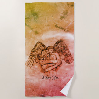 Serviette De Plage Angel Eros en amour