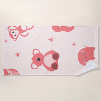 Serviette De Plage Animaux amusants