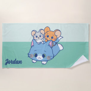 Serviette De Plage Anime Tom, Jerry et Tuffy