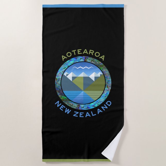 SERVIETTE DE PLAGE AOTEAROA NOUVELLE-ZÉLANDE (Devant)
