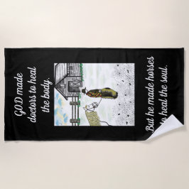 Serviette De Plage Après une balade en cheval