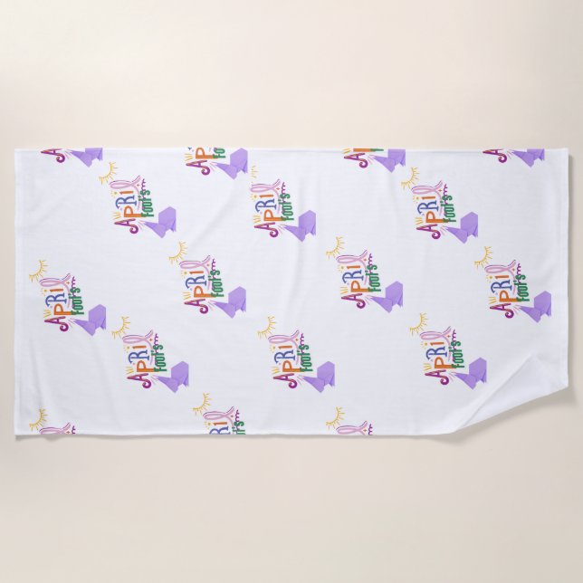 Serviette De Plage April Fools'  (Devant)