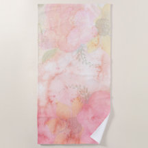 Aquarelle rose Arrière - plan floral