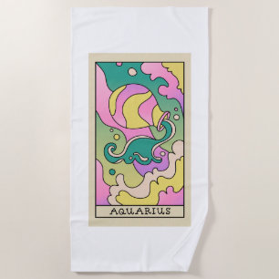 Serviette De Plage Aquarius Zodiac Beach Towel
