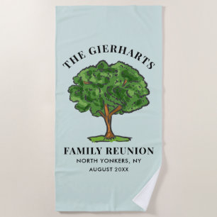 Serviette De Plage Arbre généalogique Famille Réunion Les cousins se 