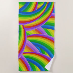 Serviette De Plage Arc-en-ciel de couleur