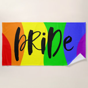 Serviette De Plage Arc-en-ciel de la fierté moderne