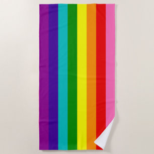Serviette De Plage Arc-en-ciel Gilbert Baker Pride Couleurs