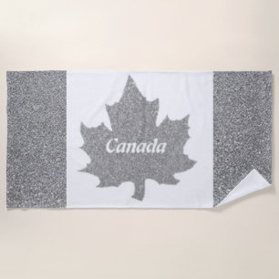 SERVIETTE DE PLAGE ARGENT DU CANADA