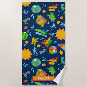 Serviette De Plage Armes à eau ballons d'été enfants motif