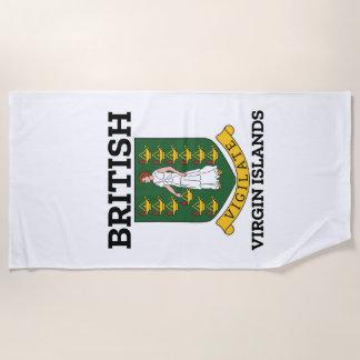 Serviette De Plage Armoiries des îles Vierges britanniques