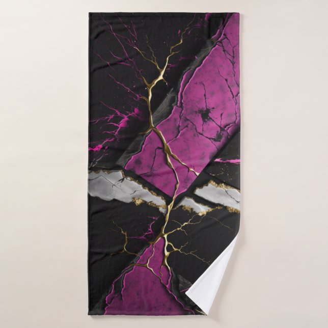 Serviette de plage art abstrait  (Serviette de bain)