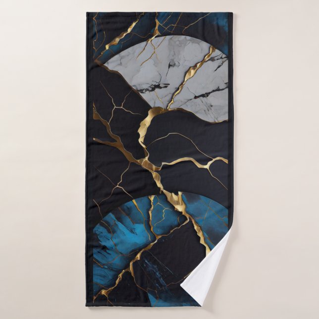 Serviette de plage art abstrait  (Serviette de bain)