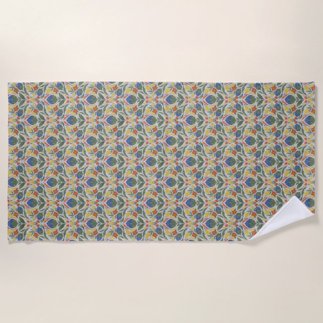 Serviette De Plage Art populaire Plage Floral Wrap (Devant)