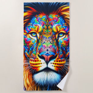 Serviette De Plage Artsy Lion