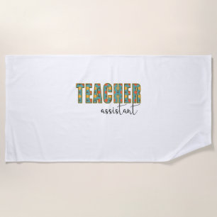 Serviette De Plage Assistant enseignant en art