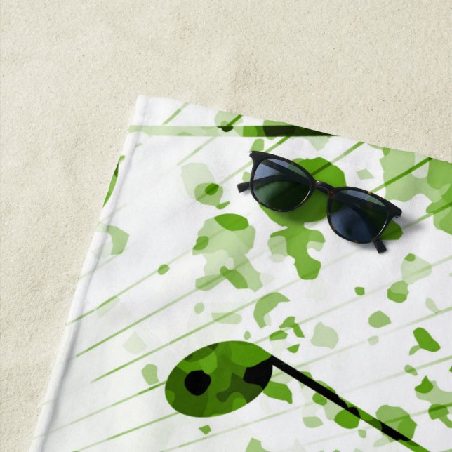 Serviette De Plage Atmosphère musicale 7 (En situation)