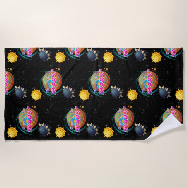 SERVIETTE DE PLAGE ATTEIGNEZ LES ÉTOILES (Devant)