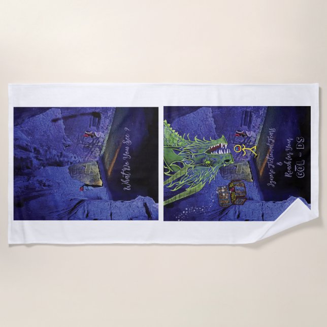 Serviette De Plage Atteindre pour vos objectifs Beach Towel (Devant)