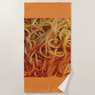 Serviette De Plage Aux spaghetti d'amour