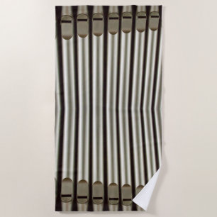 Serviette de plage avec tuyaux d'orgue