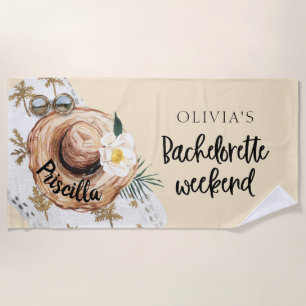 Serviette De Plage Bachelorette Tropical Weekend Beach Towne