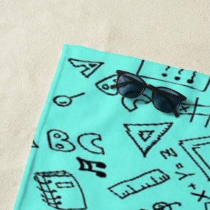 Serviette De Plage Back to school teal