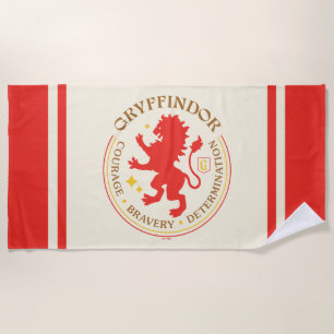 Serviette De Plage Badge de la Fierté de la maison de lion rouge GRYF