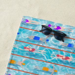Serviette De Plage Baignades Equipe de natation