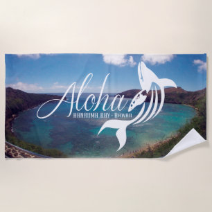Serviette De Plage Baleine d'île d'Hawaï Oahu de baie de Hanauma