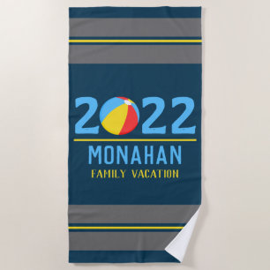 Serviette De Plage Balle de plage personnalisée pour vacances en fami
