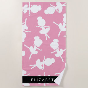 Serviette De Plage Ballerina Motif, Filles de ballet, Danse, Votre No