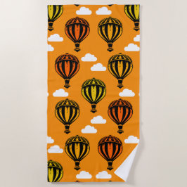 Serviette De Plage Balloon à air chaud avec modèle