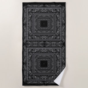Serviette De Plage Bandanarama noir