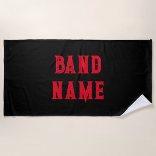 Serviette De Plage Bande personnalisée