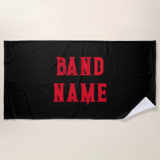 Serviette De Plage Bande personnalisée